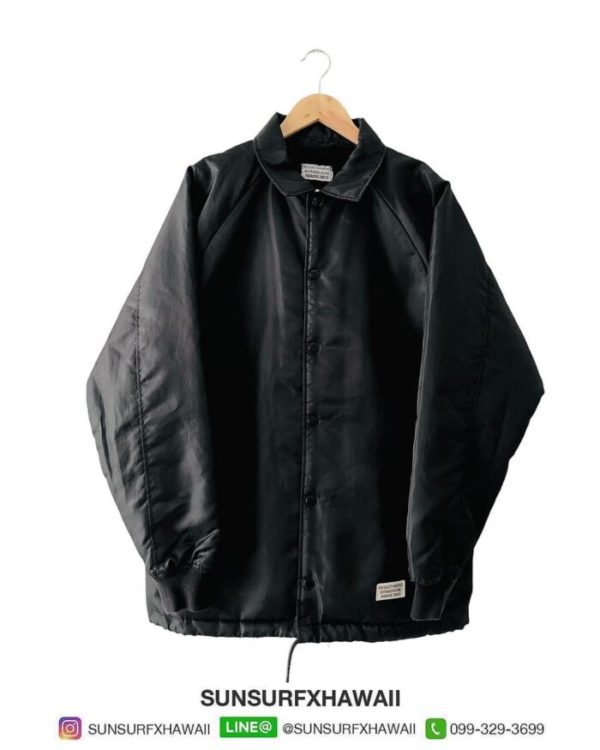 WACKO MARIA BOA COACH JACKET BLACK