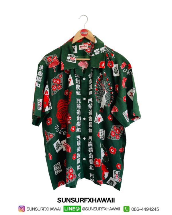 EANBE HAWAIIAN SHIRT “ロンもいいけど、ツモる方がいいあんべぇなのだ”
