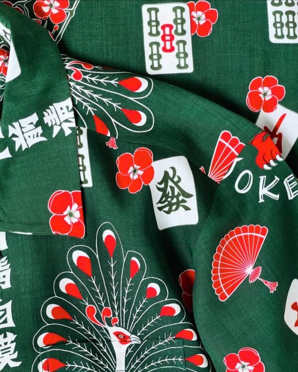 EANBE HAWAIIAN SHIRT “ロンもいいけど、ツモる方がいいあんべぇなのだ” - Image 5