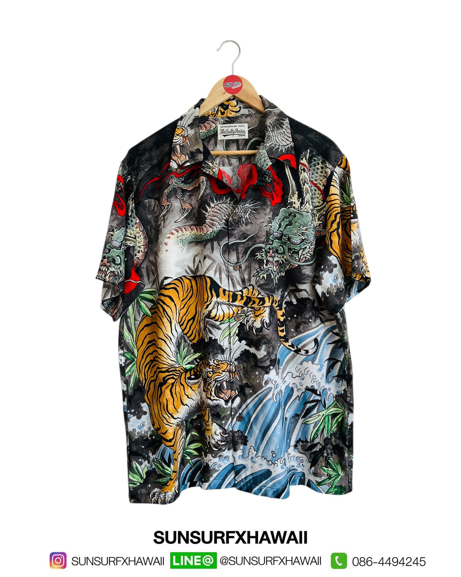 🔥RARE ITEM 🔥 WACKOMARIA X TIM LEHI 19SS HAWAIIAN SHIRT