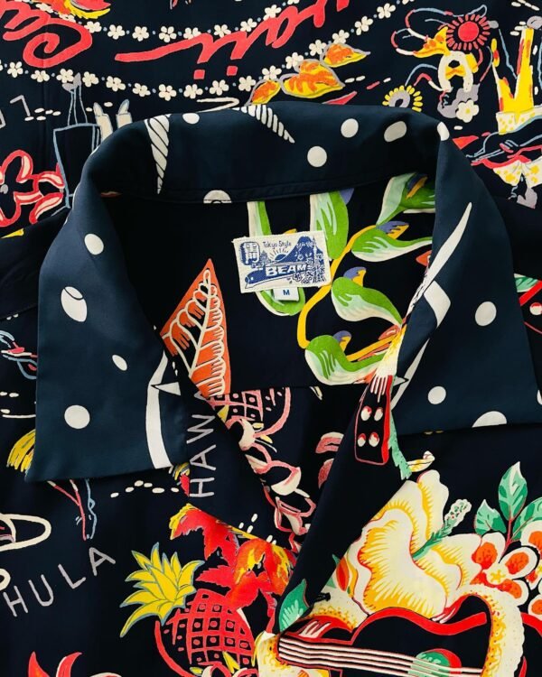 BEAMS X SUN SURF HAWAIIAN SHIRT "CRAZY 2017" - Image 4