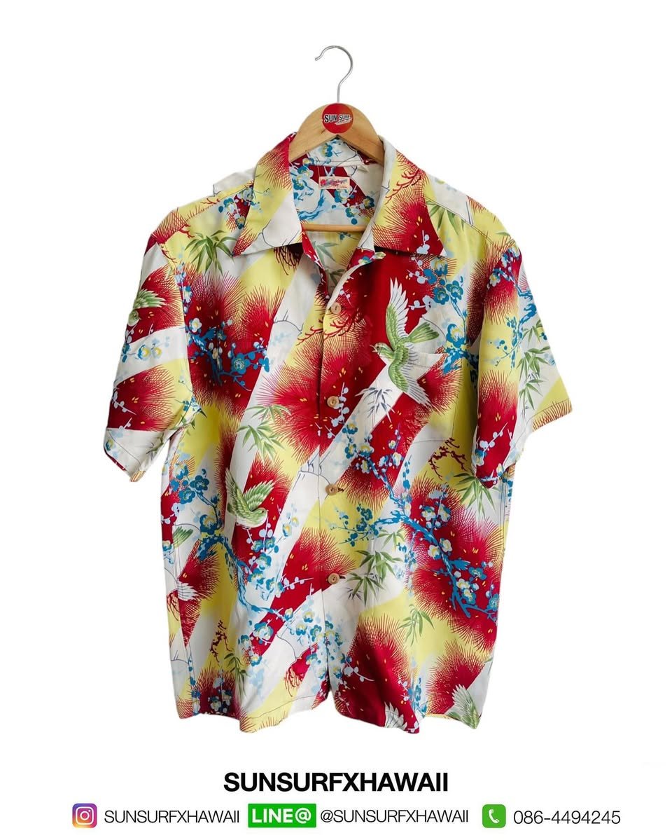 SUN SURF HAWAIIAN SHIRT “SPARROW FLY AROUND”