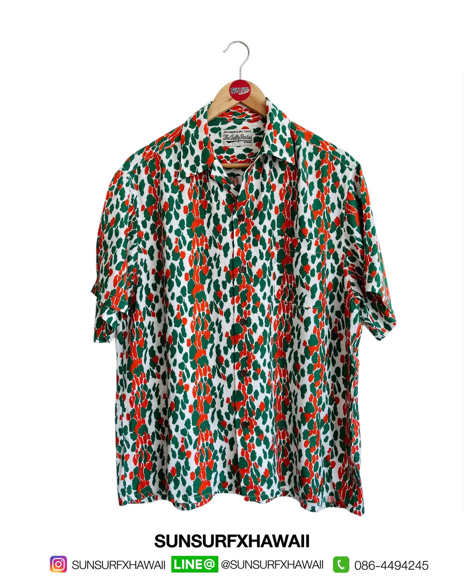 WACKO MARIA HAWAIIAN SHIRT "LEOPARD"