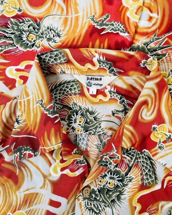 PATINA VINTAGE ALOHA SHIRT "Dragon" - Image 4