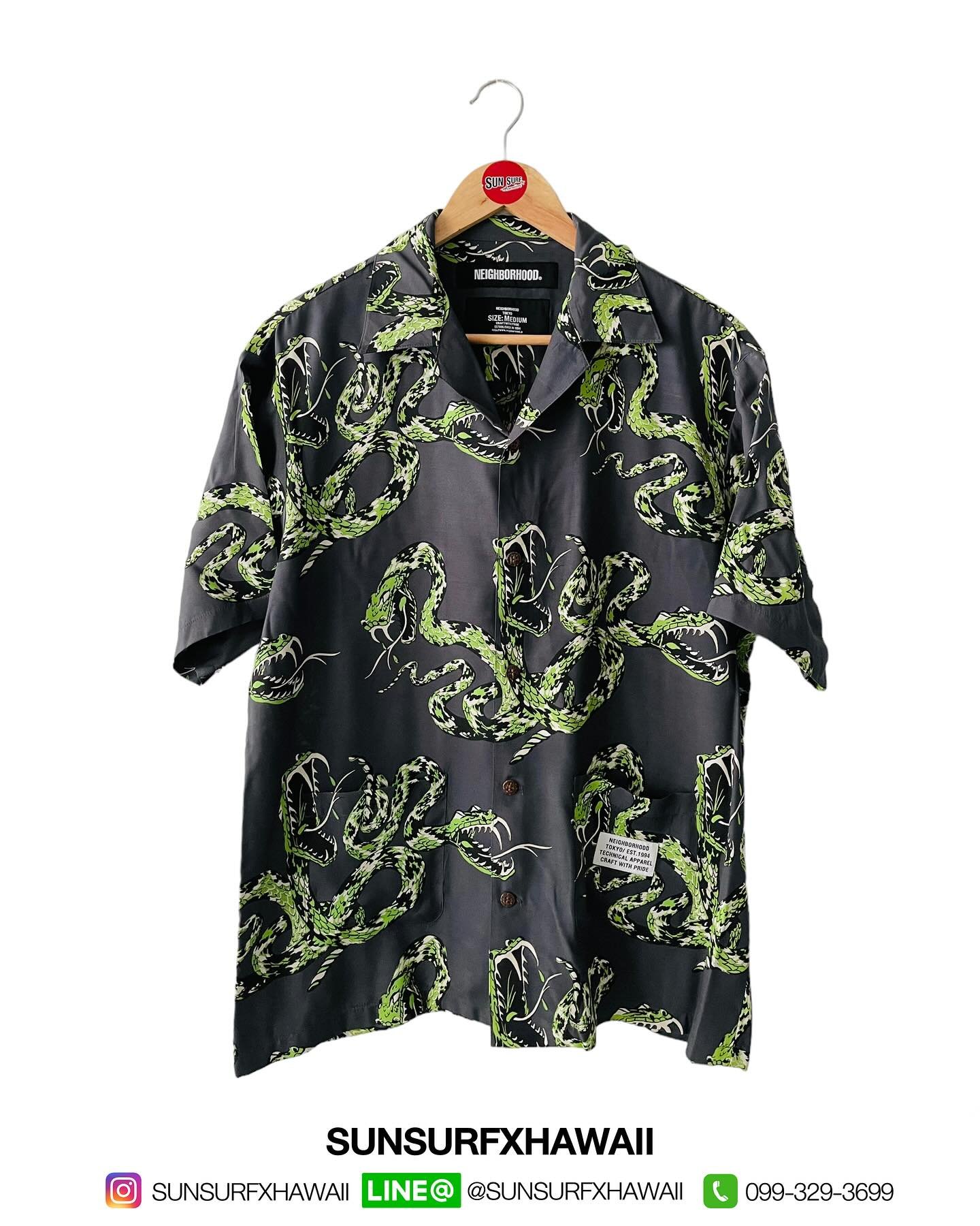 NEIGHBORHOOD SHORT SLEEVE ALOHA SHIRT “RATTLE SNAKE”