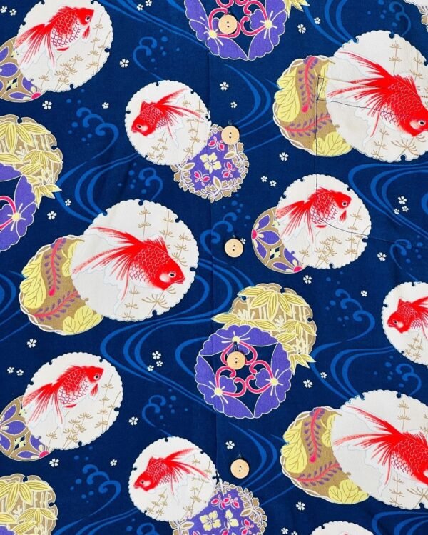UNKNOW BRAND Hawaiin shirt “GOLD FISH” - Image 6
