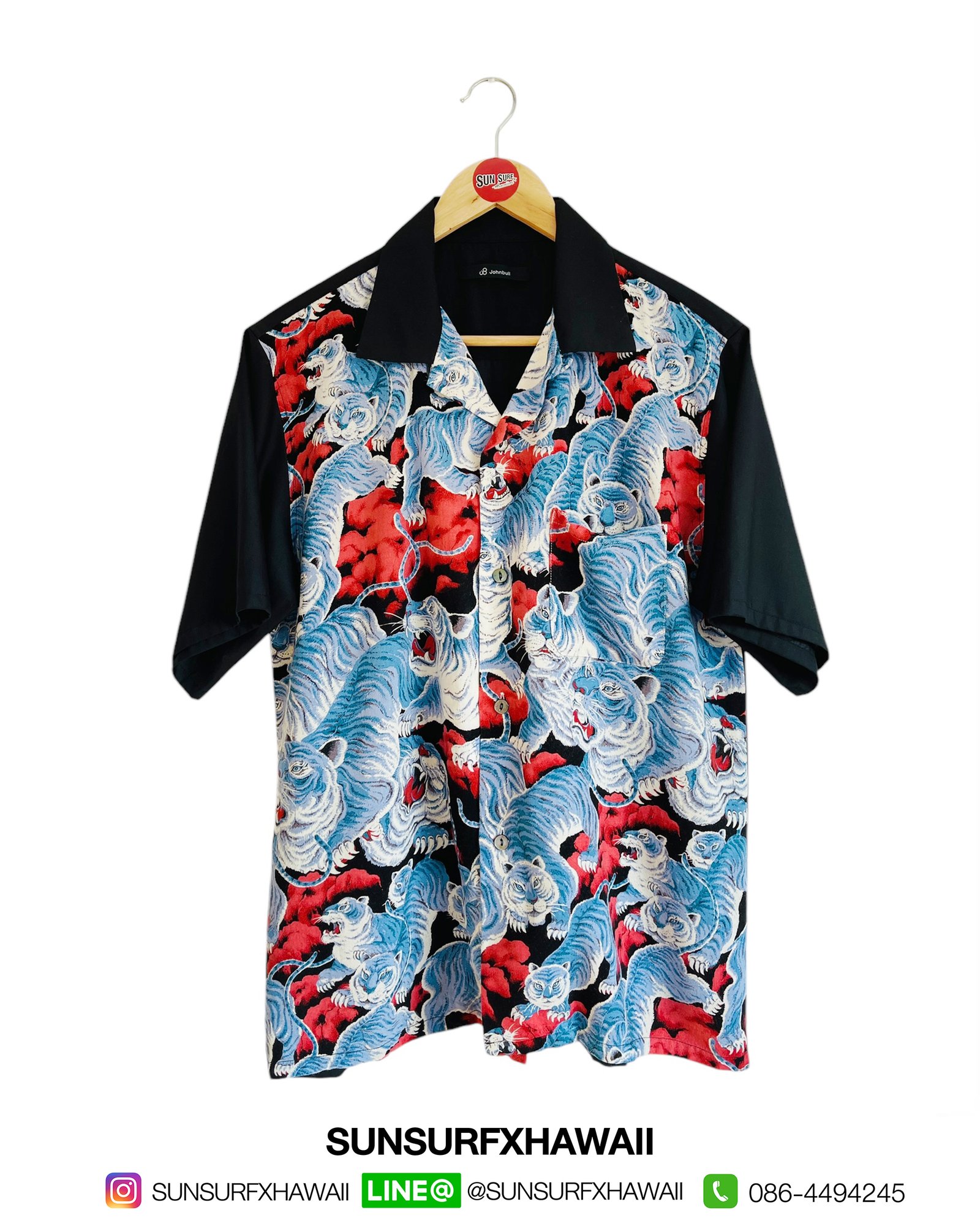 JOHNBULL HAWAIIAN SHIRT "ONE HUNDRED TIGER"