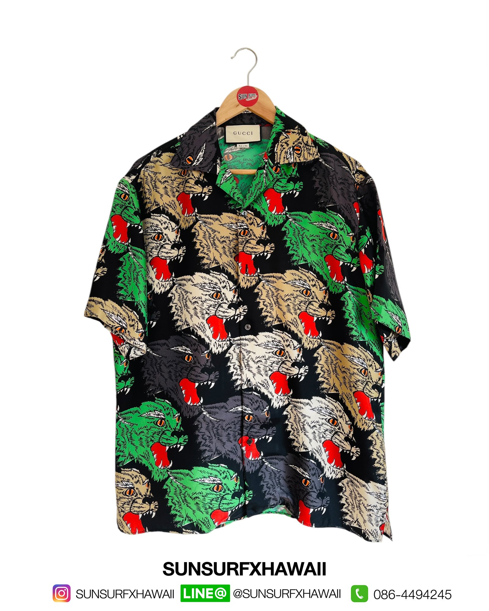 ⚡️SPECIAL EXCUSIVE ITEM ⚡️ GUCCI PANTHER FACE BOWLING SHIRT