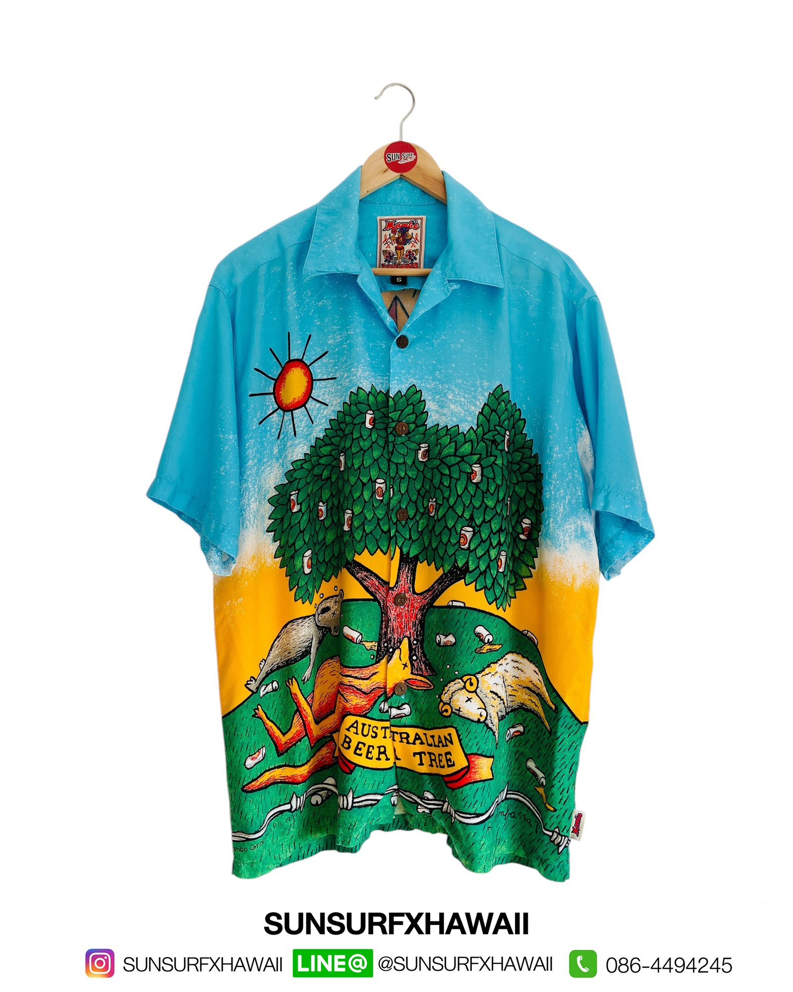 MAMBO LOUD HAWAIIAN SHIRT "AUSTRALIAN BEER TREE"