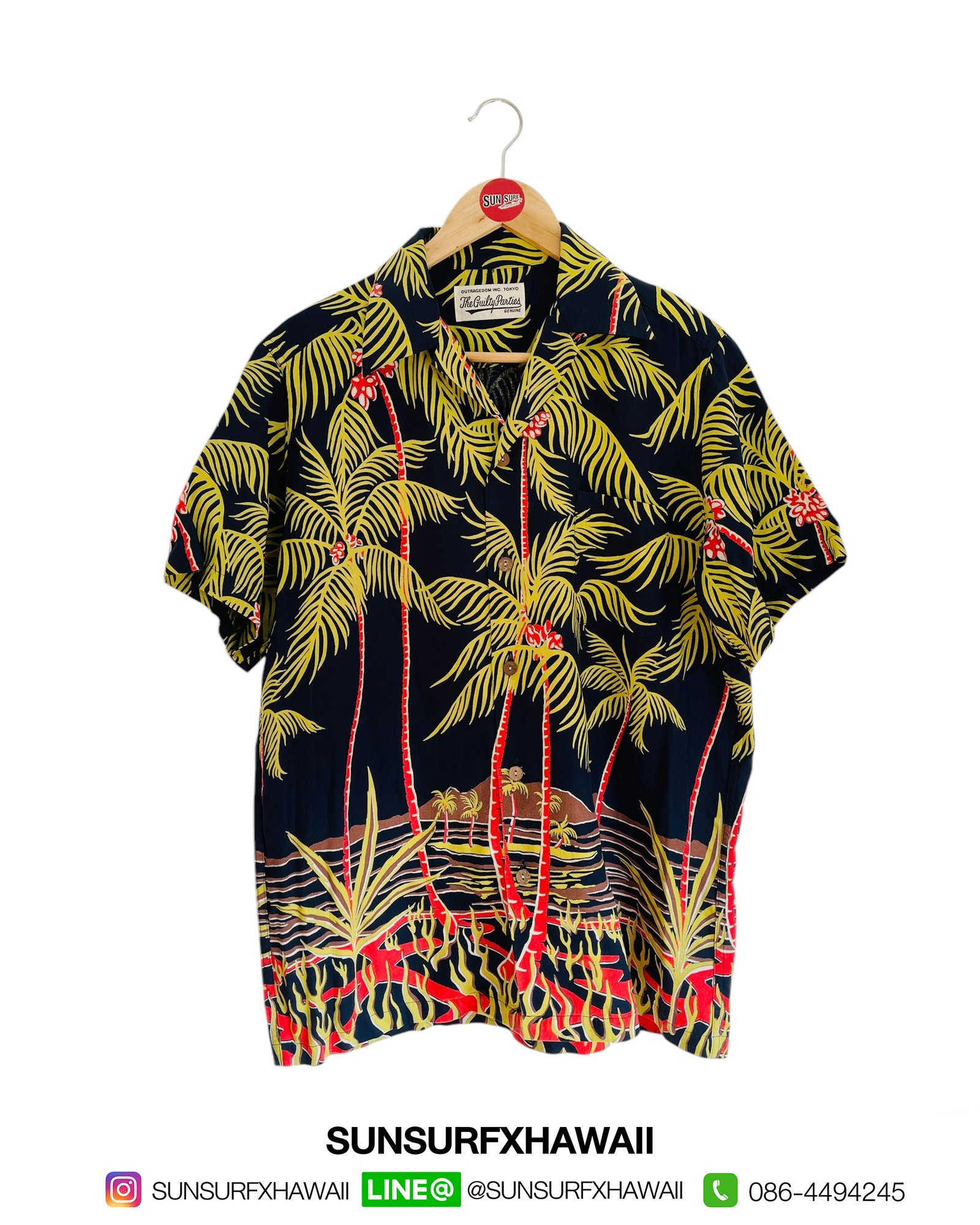 WACKO MARIA HAWAIIAN SHIRT "PALM TREES"