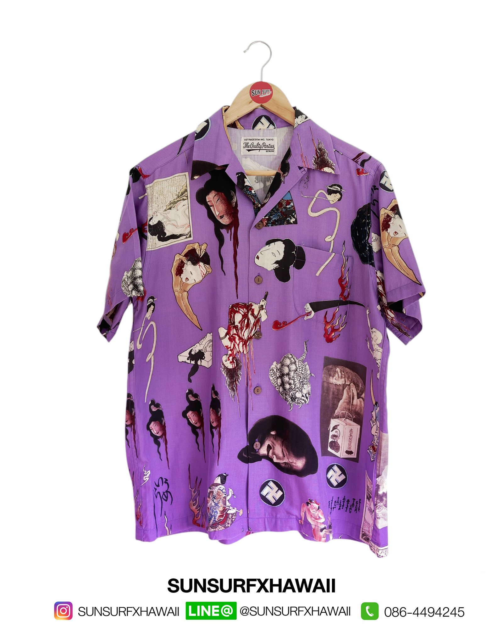 WACKO MARIA HAWAIIAN SHIRT "GHOST"