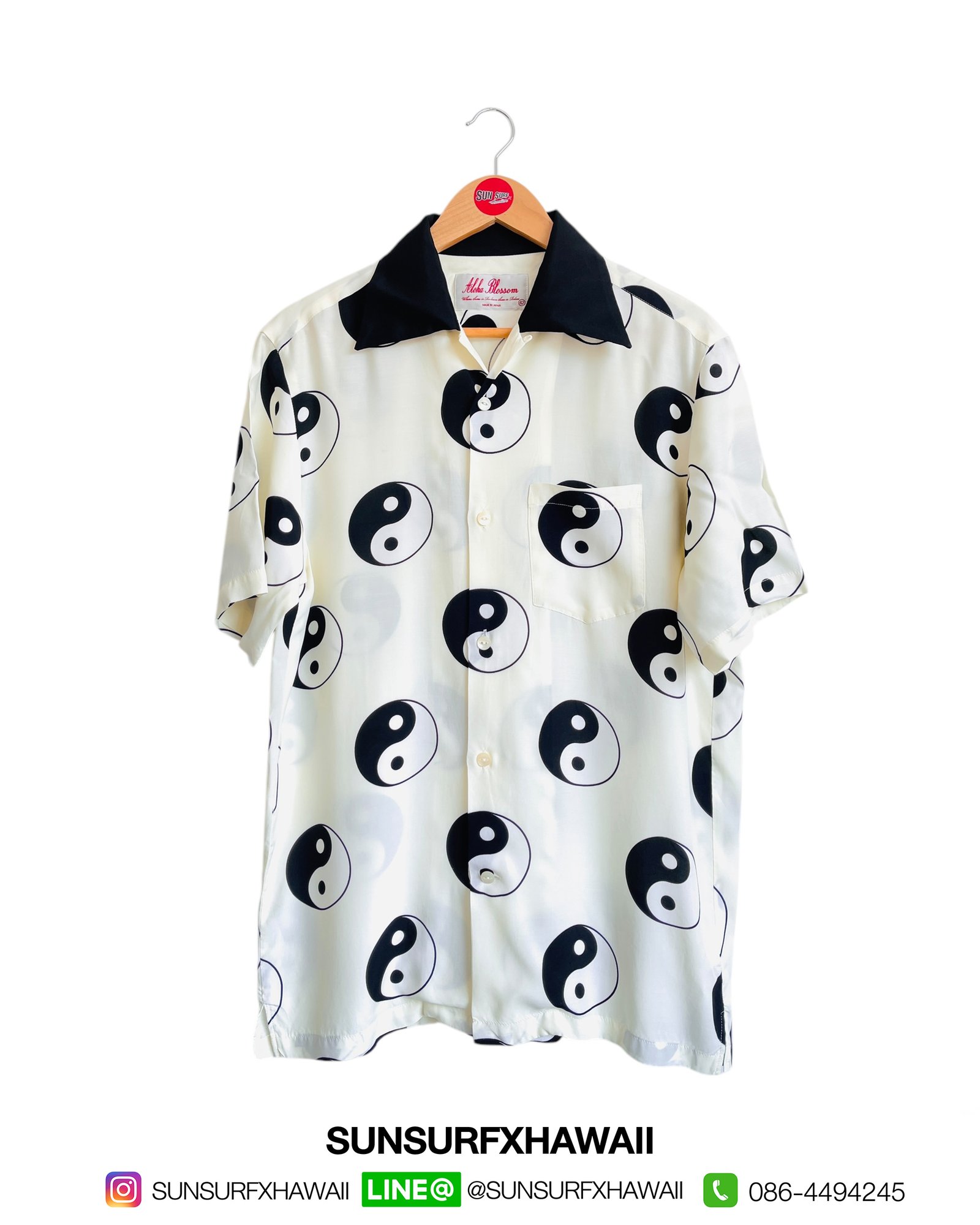 ALOHA BLOSSOM HAWAIIAN SHIRT ☯️ YING&YANG ☯️