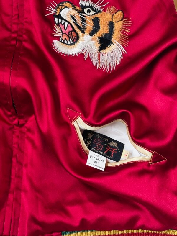 TAILOR TOYO ACETATE SOUVENIR JACKET - TIGER HEAD × JAPAN MAP - - Image 9
