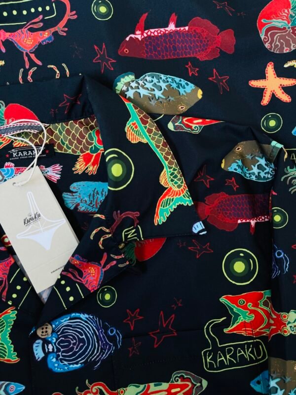 KARAKU HAWAIIAN SHIRT "Deep Sea Neon Show" - Image 5