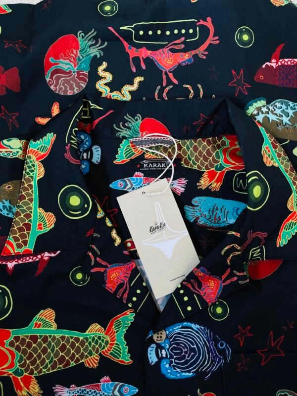 KARAKU HAWAIIAN SHIRT "Deep Sea Neon Show" - Image 4