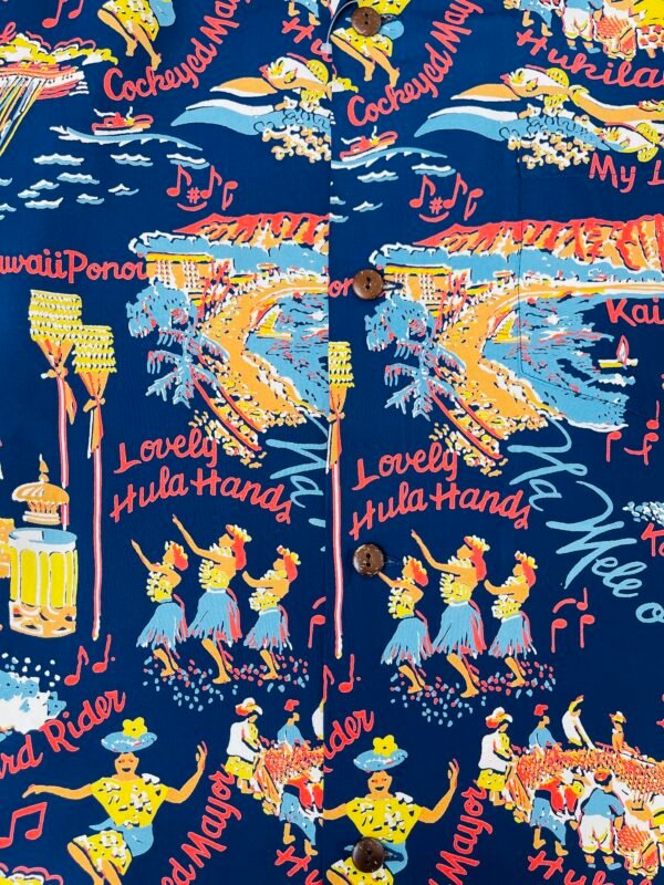 SUN SURF HAWAIIAN SHIRT  " THE SONG OF HAWAII " - Image 5