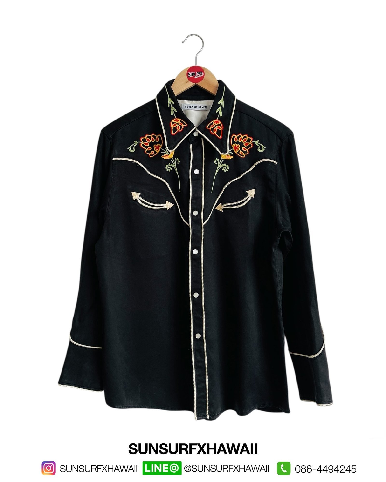 SEVEN BY SEVEN EMBROIDERY WESTERN SHIRT