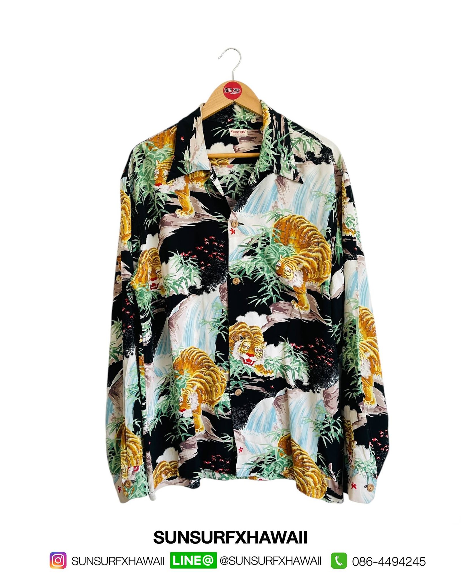 THE FLAT HEAD HAWAIIAN SHIRT "SASATORA"