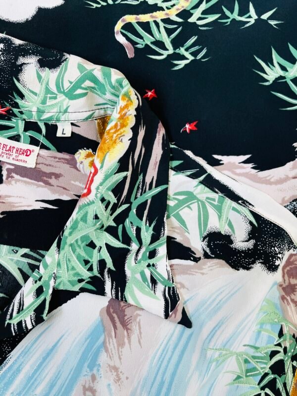 THE FLAT HEAD HAWAIIAN SHIRT "SASATORA" - Image 5