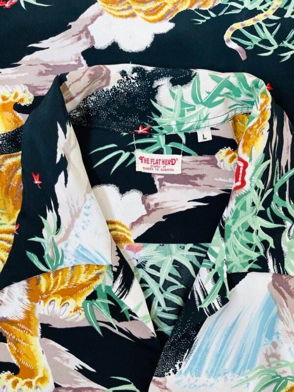 THE FLAT HEAD HAWAIIAN SHIRT "SASATORA" - Image 4