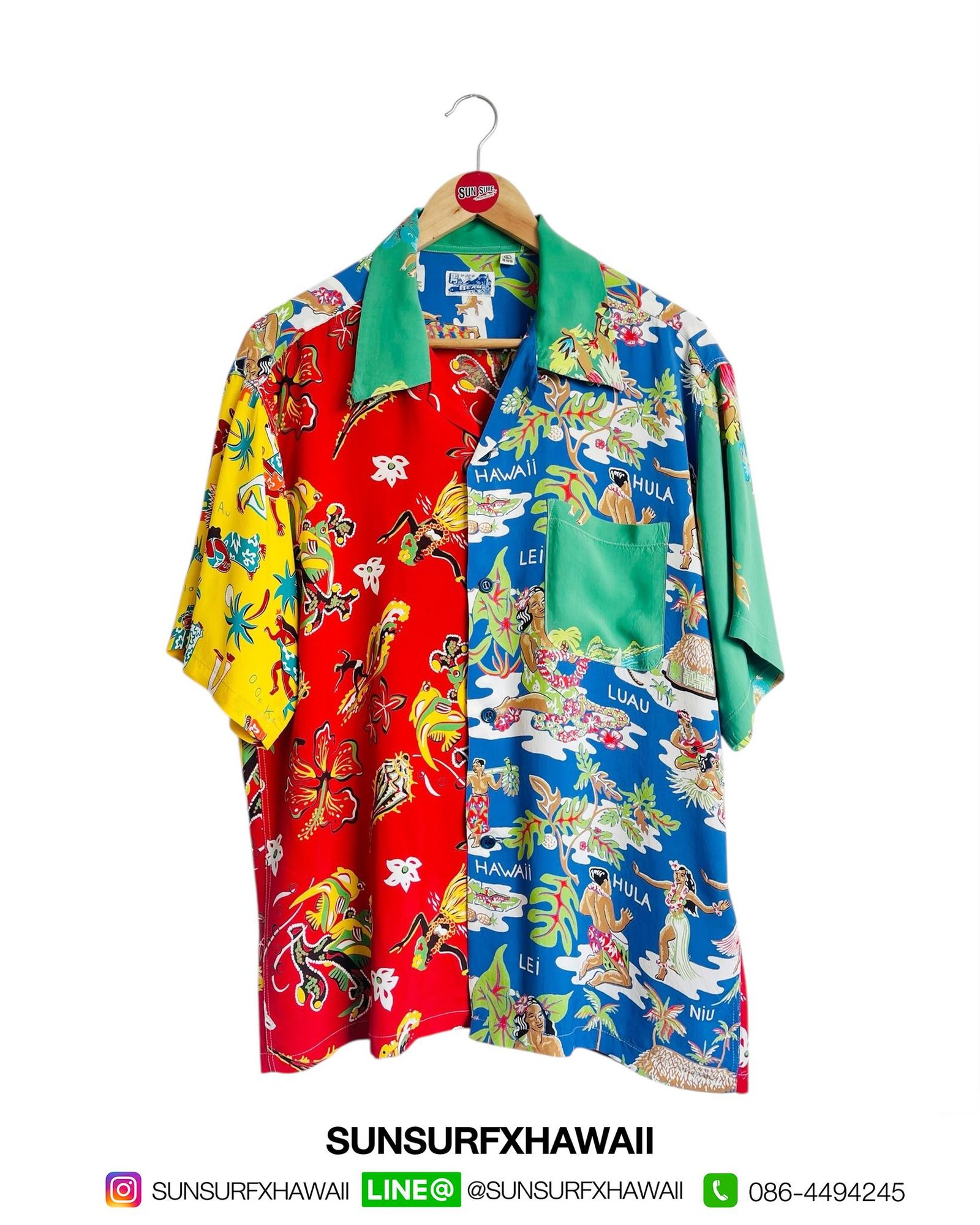 BEAMS X SUN SURF HAWAIIAN SHIRT