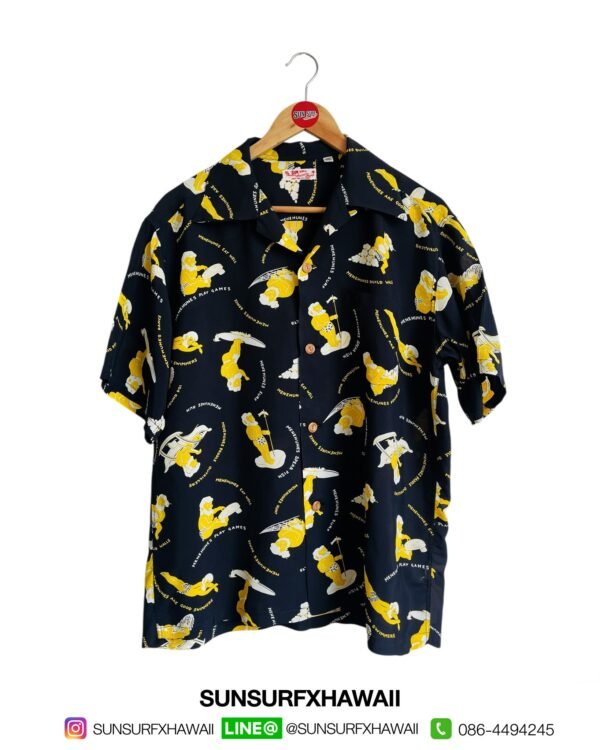 SUN SURF HAWAIIAN SHIRT "MENEHUNES"