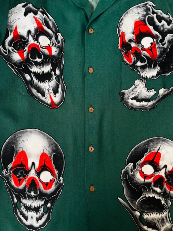 WACKO MARIA HAWAIIAN SHIRT "Oni Skull" - Image 6