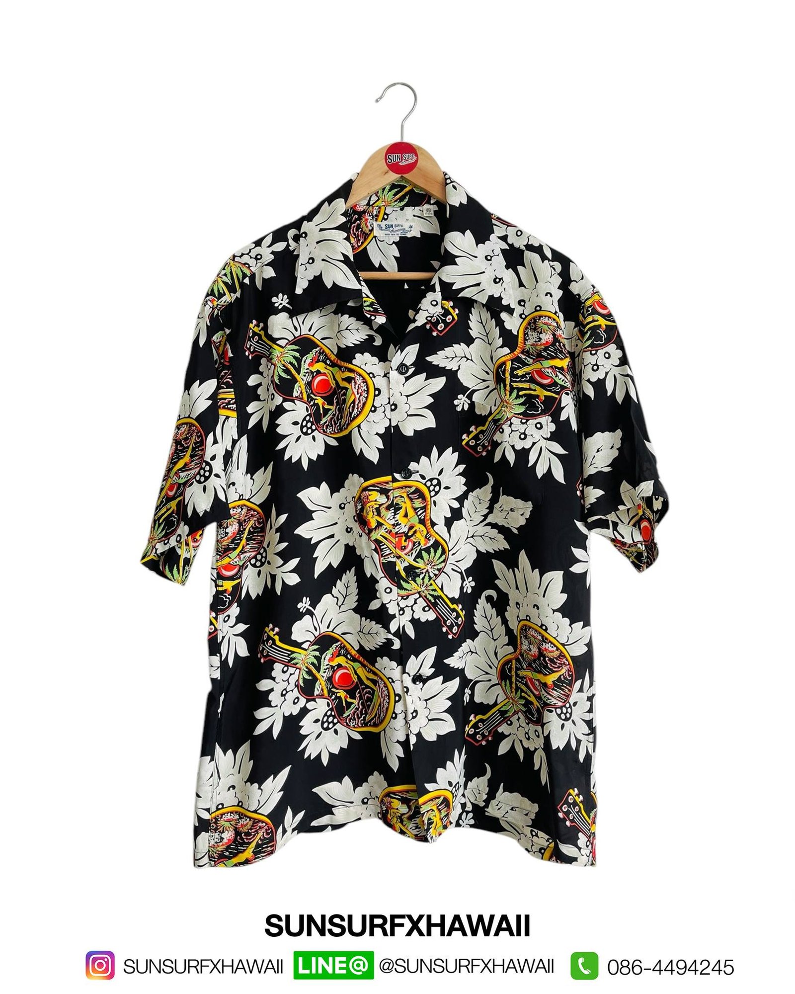 SUN SURF HAWAIIAN SHIRT "UKULELE MELODY"