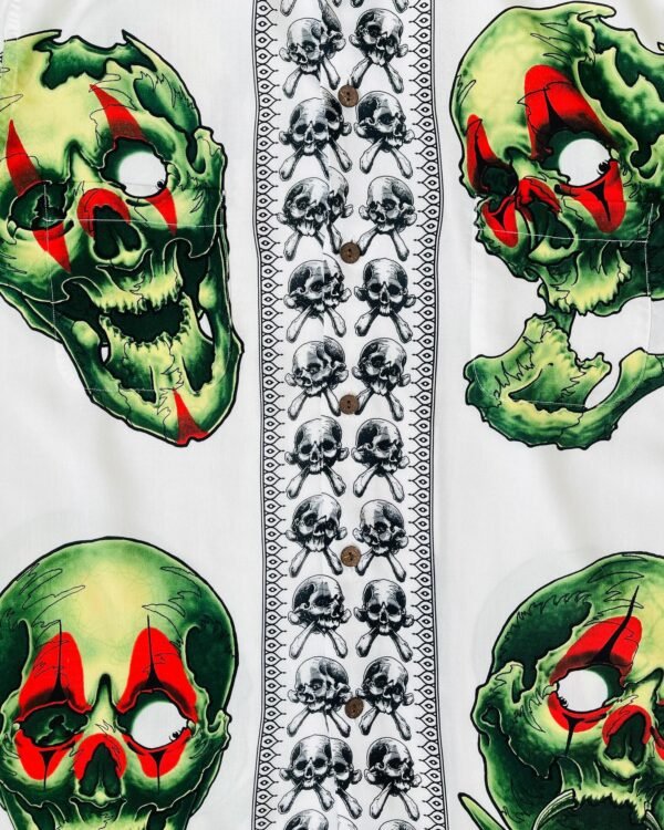 WACKO MARIA HAWAIIAN SHIRT "Oni Skull" - Image 6