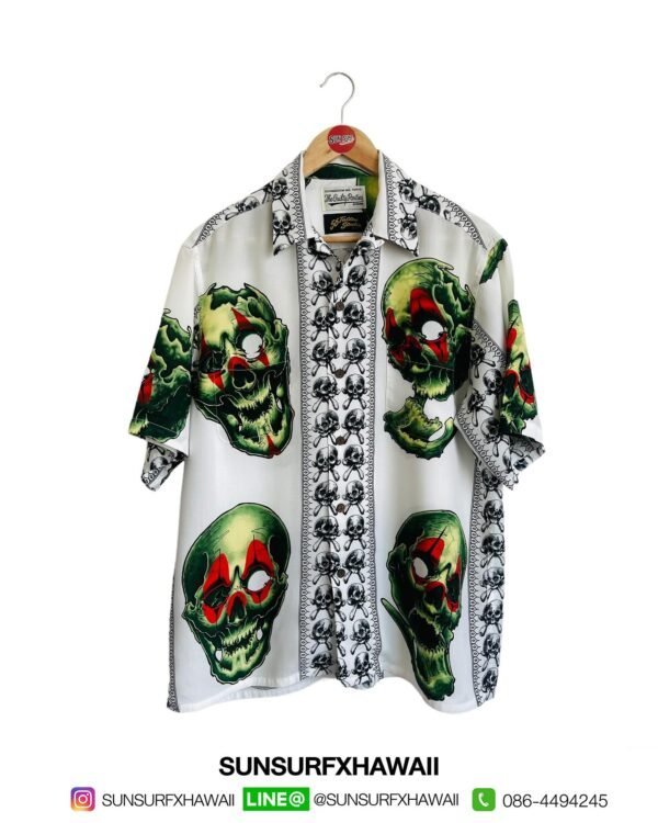 WACKO MARIA HAWAIIAN SHIRT "Oni Skull"