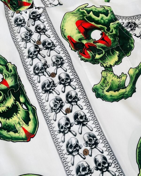 WACKO MARIA HAWAIIAN SHIRT "Oni Skull" - Image 7