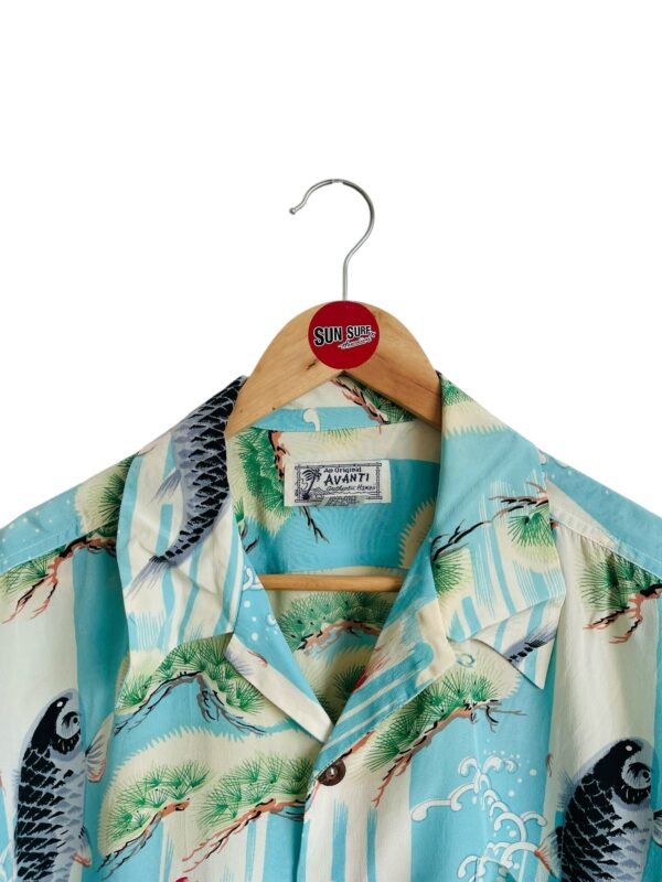 AVANTI HAWAIIAN SHIRT "SHOOT STRAIGHT CARPS" - Image 2