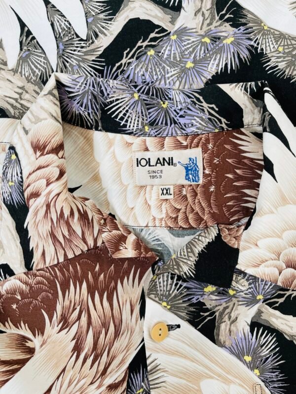 IOLANI HAWAIIAN SHIRT " BIG EAGLE " - Image 4