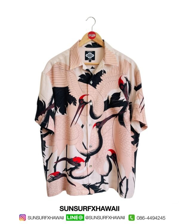 GAKKIN × BUDSPOOL 廻り花 HAWAIIAN SHIRT