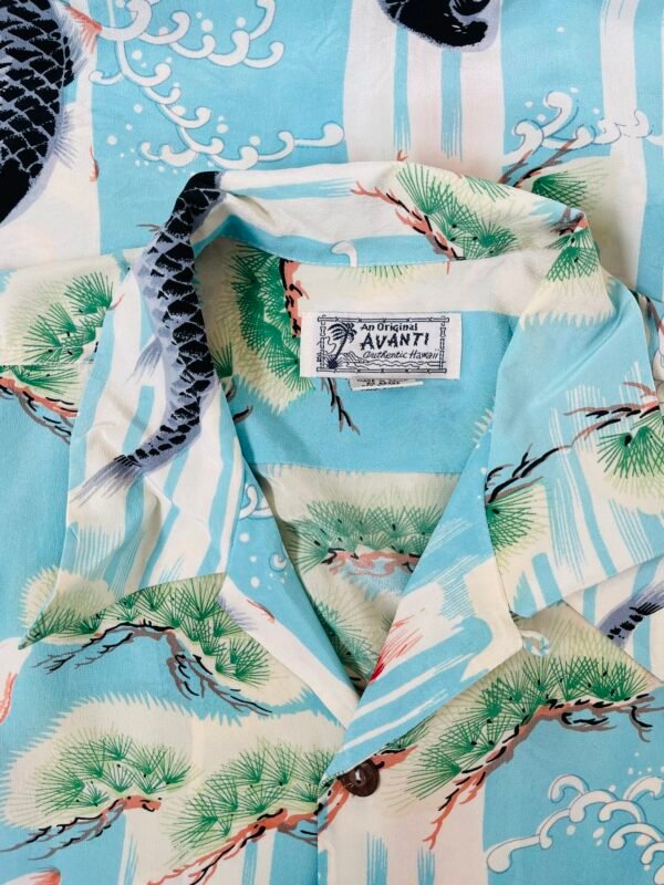 AVANTI HAWAIIAN SHIRT "SHOOT STRAIGHT CARPS" - Image 4