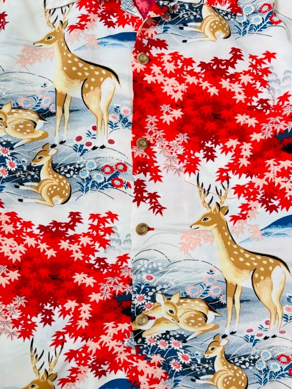 SUN SURF HAWAIIN SHIRT "DEER AUTUMN LEAVES" - Image 6