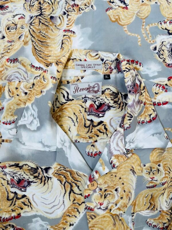 STEVENSON HAWAIIN SHIRT 'ONE HUNDRED TIGERS' - Image 4