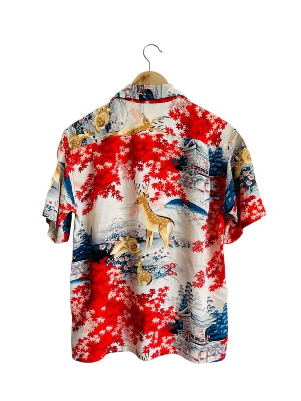 SUN SURF HAWAIIN SHIRT "DEER AUTUMN LEAVES" - Image 3